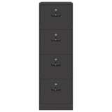Armadio per File con cassetto Geometrico Nero 44 x 50 x 139 cm