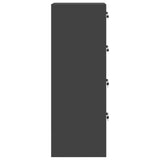 Armadio per File con cassetto Geometrico Nero 44 x 50 x 139 cm