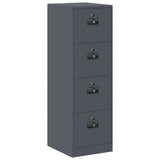 Armadio per File con cassetto 2 pcs Antracite 44 x 50 x 139 cm