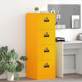 Armadio per File con cassetto Giallo senape 44 x 50 x 139 cm