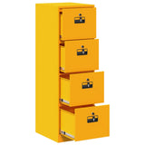 Armadio per File con cassetto Giallo senape 44 x 50 x 139 cm