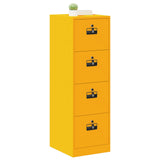 Armadio per File con cassetto Giallo senape 44 x 50 x 139 cm