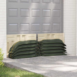 Sacchi di sabbia 10 pcs Verde Scuro 100 x 25 cm HDPE