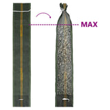 Sacchi di sabbia 10 pcs Verde Scuro 100 x 25 cm HDPE