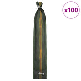 Sacchi di sabbia 100 pcs Verde Scuro 120 x 27 cm HDPE