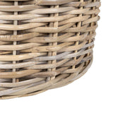 Cestino per piante 2 pz Grigio naturale Rattan Lacak