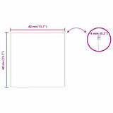 Specchio da parete 40 x 40 cm vetro temperato