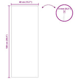 Specchio da parete 40 x 100 cm vetro temperato