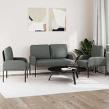 Set divani 3 pcs Grigio scuro 115 x 56 x 80 cm Legno compensato