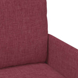 Set divani 3 pcs Rosso Vino 115 x 56 x 80 cm Legno compensato