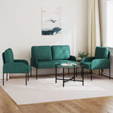 Set divani 3 pcs Verde Scuro 115 x 56 x 80 cm Legno compensato