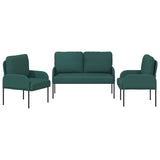 Set divani 3 pcs Verde Scuro 115 x 56 x 80 cm Legno compensato