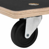 Carrello di Trasporto 6 pcs Grigio Legno compensato