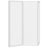 Schermo da Bagno Glassato 120 x 117 cm Alluminio & Pannello PP