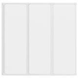 Schermo da Bagno Glassato 120 x 117 cm Alluminio & Pannello PP