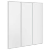 Schermo da Bagno Glassato 132 x 140 cm Alluminio & Pannello PP