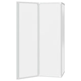 Schermo da Bagno Glassato 132 x 140 cm Alluminio & Pannello PP