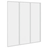 Schermo da Bagno Glassato 132 x 140 cm Alluminio & Pannello PP