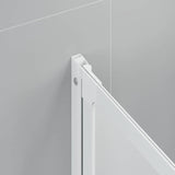 Schermo da Bagno Glassato 168 x 140 cm Alluminio & Pannello PP