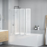 Schermo da Bagno Glassato 168 x 140 cm Alluminio & Pannello PP