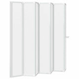 Schermo da Bagno Glassato 168 x 140 cm Alluminio & Pannello PP