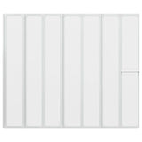 Schermo da Bagno Glassato 168 x 140 cm Alluminio & Pannello PP