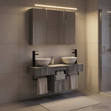 Set di Armadi da Bagno 4 pcs Sonoma grigio 100 x 14,5 x 70 cm