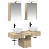 Set di Armadi da Bagno 5 pcs Rovere Sonoma 43 x 16 x 62,5 cm