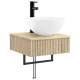 Set di Armadi da Bagno 5 pcs Rovere Sonoma 43 x 16 x 62,5 cm