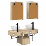 Set di Armadi da Bagno 5 pcs Rovere Sonoma 43 x 16 x 62,5 cm