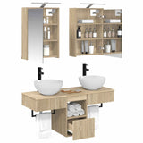 Set di Armadi da Bagno 5 pcs Rovere Sonoma 43 x 16 x 62,5 cm