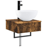 Set di Armadi da Bagno 5 pcs Rovere Fumo 43 x 11,5 x 60,5 cm