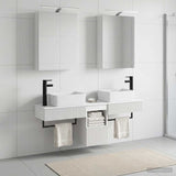 Set di Armadi da Bagno 5 pcs Bianco 50 x 14,5 x 70 cm