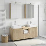 Set di Armadi da Bagno 5 pcs Rovere Sonoma Legno ingegnerizzato