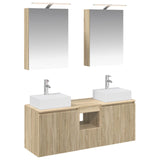 Set di Armadi da Bagno 5 pcs Rovere Sonoma Legno ingegnerizzato