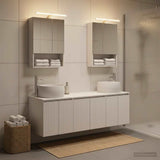 Set di Armadi da Bagno 5 pcs Bianco Legno ingegnerizzato