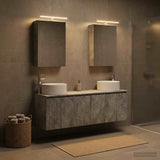 Set di Armadi da Bagno 5 pcs Grigio Cemento