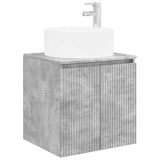 Set di Armadi da Bagno 5 pcs Grigio Cemento