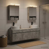 Set di Armadi da Bagno 5 pcs Grigio Cemento 50 x 14,5 x 70 cm