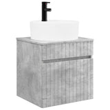 Set di Armadi da Bagno 5 pcs Grigio Cemento 50 x 14,5 x 70 cm