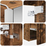 Set di Armadi da Bagno 5 pcs Legno antico 53 x 15,5 x 70 cm