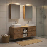 Set di mobili per il bagno 5 pz Rovere Artigianale