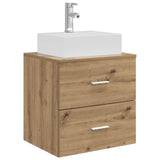 Set di mobili per il bagno 5 pz Rovere Artigianale