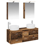 Set di mobili per il bagno 5 pcs Legno antico