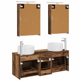 Set di mobili per il bagno 5 pcs Legno antico