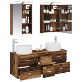 Set di mobili per il bagno 5 pcs Legno antico