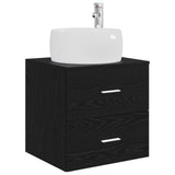 Set di mobili per il bagno 5 pcs Rovere Nero