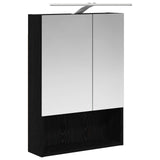 Set di mobili per il bagno 5 pcs Rovere Nero
