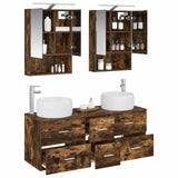 Set di mobili per il bagno 5 pcs Rovere Fumo