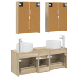 Set di mobili per il bagno 5 pcs Rovere Sonoma
